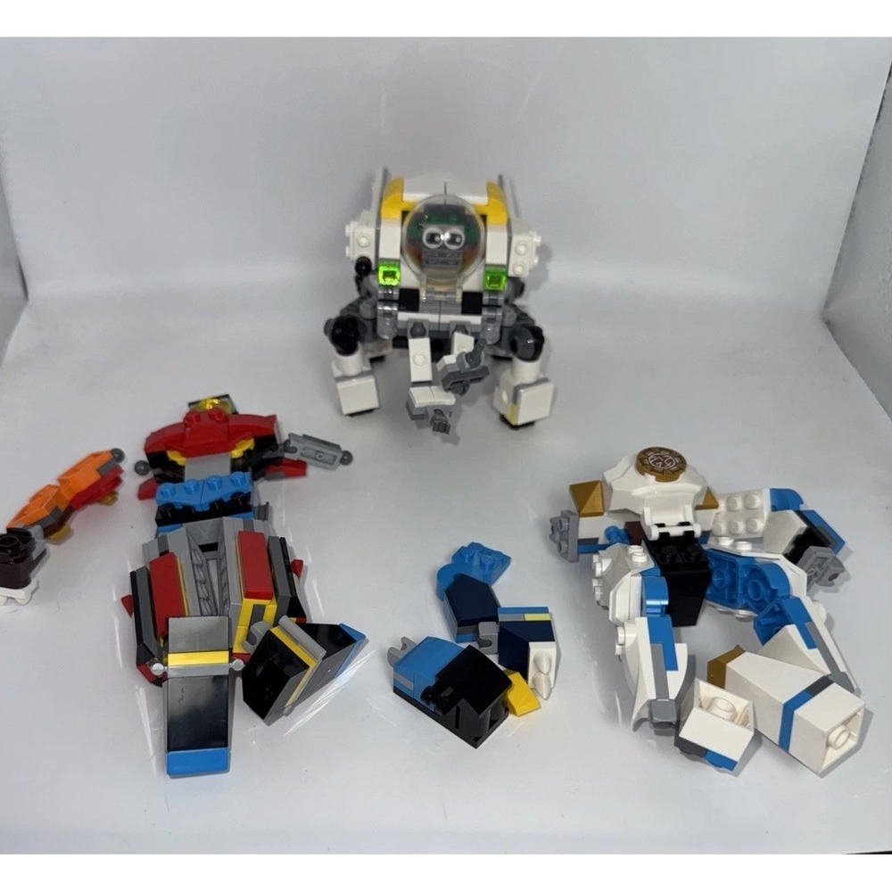 LEGO Creator and Ninjago Mechs, three sets.
